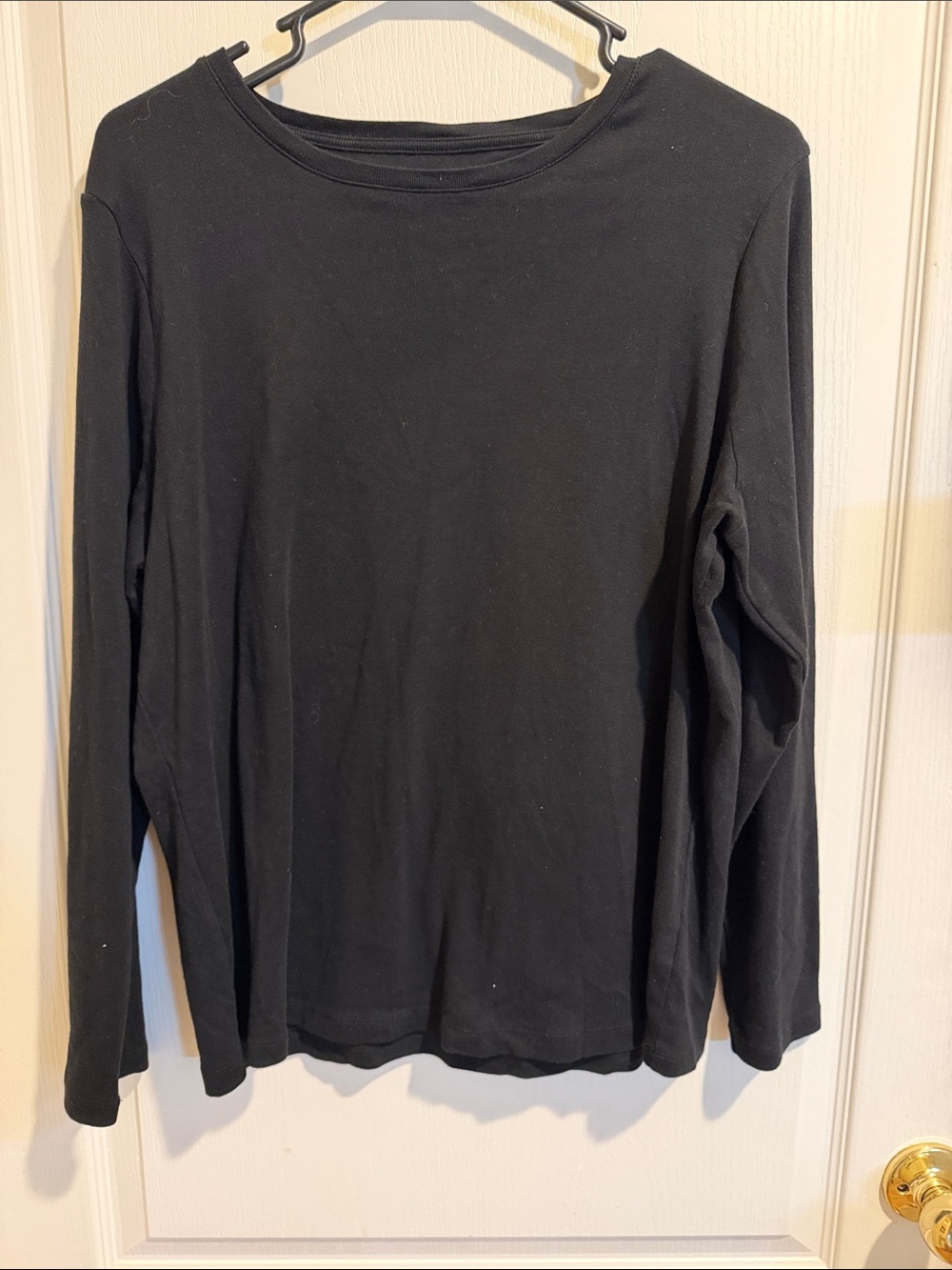 Talbots Black Long Sleeve Crewneck Tee